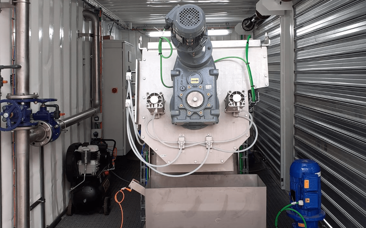 deshidratación de fangos